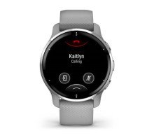 Смарт-часы Garmin Venu 2 Plus серые с серебристым безелем и силиконовым ремешком