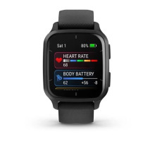 Смарт-часы Garmin Venu Sq 2 Music Edition черные с грифельным безелем