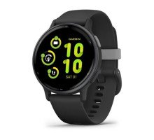 Смарт-годинник Garmin vivoactive 5 чорний зі сланцевим безелем