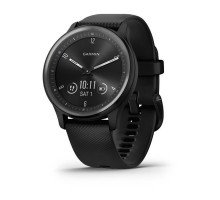 Смарт-годинник Garmin vivomove Sport чорний із силіконовим ремінцем і графітовими вставками