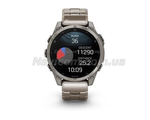 Смарт-часы Garmin fenix 8 AMOLED (47 мм) Sapphire титан з титановым ремешком