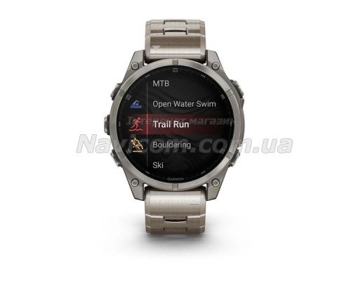 Смарт-часы Garmin fenix 8 AMOLED (47 мм) Sapphire титан з титановым ремешком