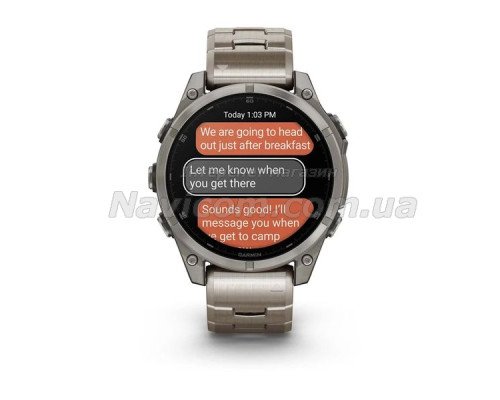 Смарт-часы Garmin fenix 8 AMOLED (47 мм) Sapphire титан з титановым ремешком