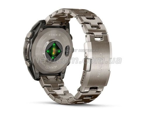 Смарт-часы Garmin fenix 8 AMOLED (47 мм) Sapphire титан з титановым ремешком