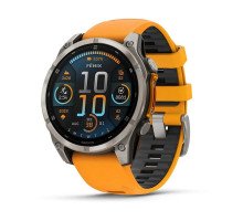 Смарт-годинник Garmin fenix 8 AMOLED (47 мм) Sapphire титан помаранчевий