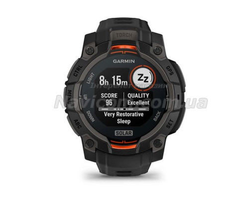 Смарт-часы Garmin Instinct 3 (45 мм) Solar черные