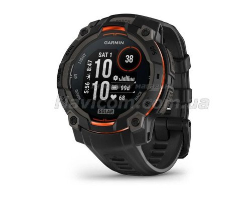 Смарт-часы Garmin Instinct 3 (45 мм) Solar черные