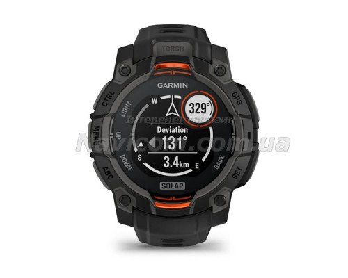 Смарт-часы Garmin Instinct 3 (45 мм) Solar черные