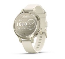 Смарт-годинник Garmin Lily 2 Active місячне золото із силіконовим ремінцем