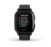 Смарт-годинник Garmin Venu Sq Music Edition чорний з сірим безелем