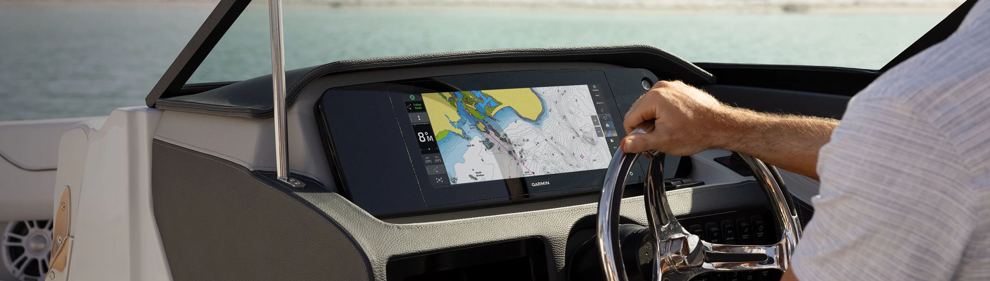 Картплоттер Garmin GPSMAP 1523xsv SideVü, ClearVü