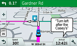 Автонавігатор Garmin Drive 51 Голосові підказки Garmin Real Directions 