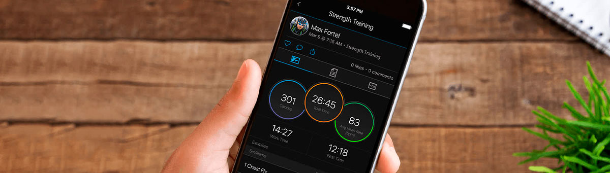 Просматривайте статистические данные и отслеживайте цели в приложении Garmin Connect